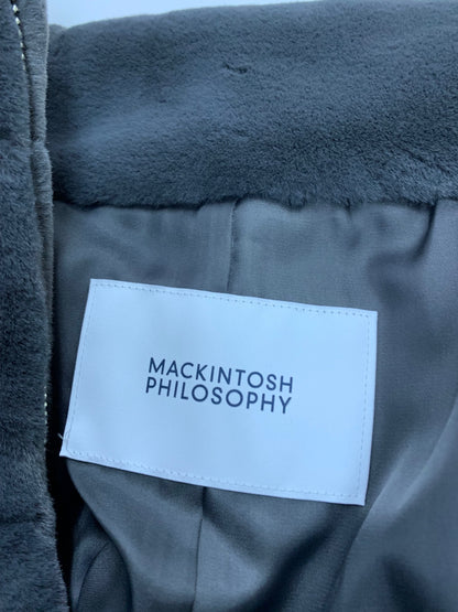 マッキントッシュフィロソフィー フェイクファースタンドブルゾン H5F35684 36 グレー ITF9GYYNXXVY