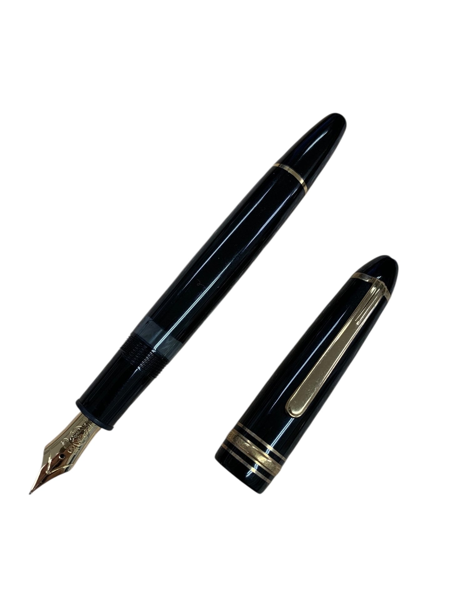 モンブラン 万年筆 旧マイスターシュテュック146 ブラック F 14K 全金 IT6N5GRYURIG