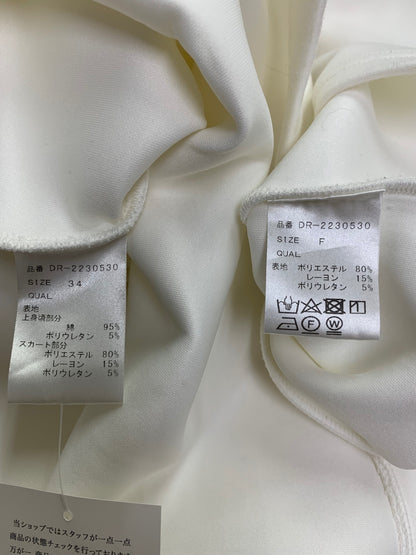 ツルバイマリコオイカワ DR-2230530 セットアップ F/34 ホワイト トップス ワンピース IT39IY5FT8IK