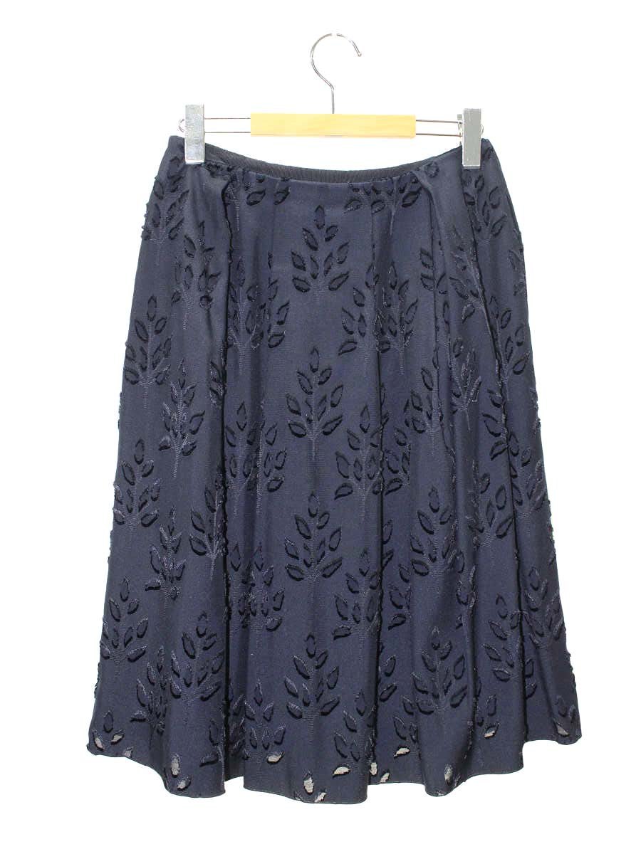 フォクシーブティック Skirt 40154 38 ネイビー ITBLHNTQH2VE