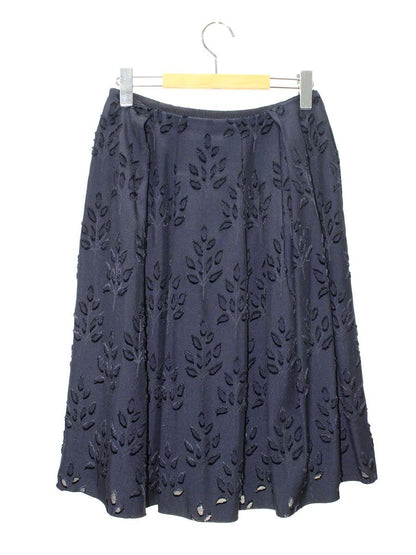 フォクシーブティック Skirt 40154 38 ネイビー ITBLHNTQH2VE