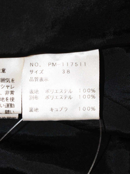 エムズグレイシー 117511 スカート 38 ブラック ローズモチーフ タック ITD1S209PJQU