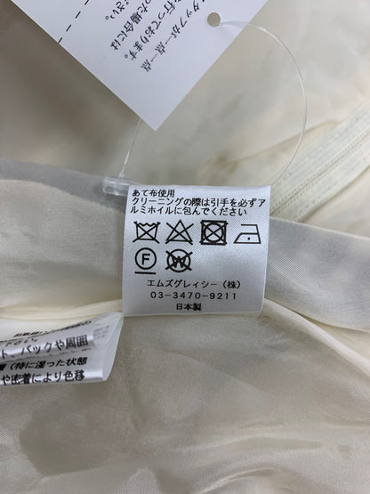 エムズグレイシー Check x Flower One-piece 911310 ワンピース 40 ベージュ ITU48DJWSP5E