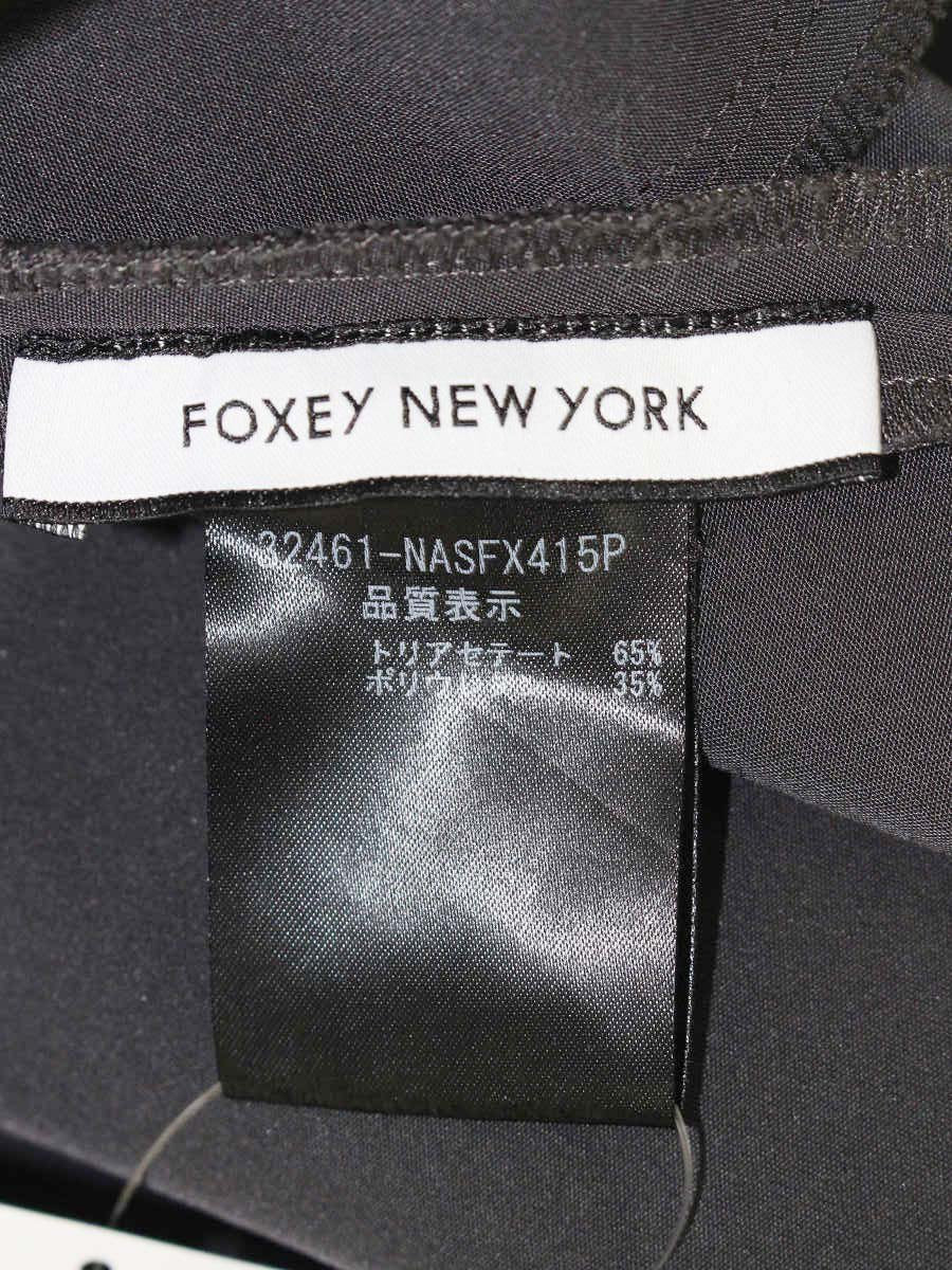 フォクシーニューヨーク イリプスフレアー 32461 スカート 38 グレー ITV2GTKYY200