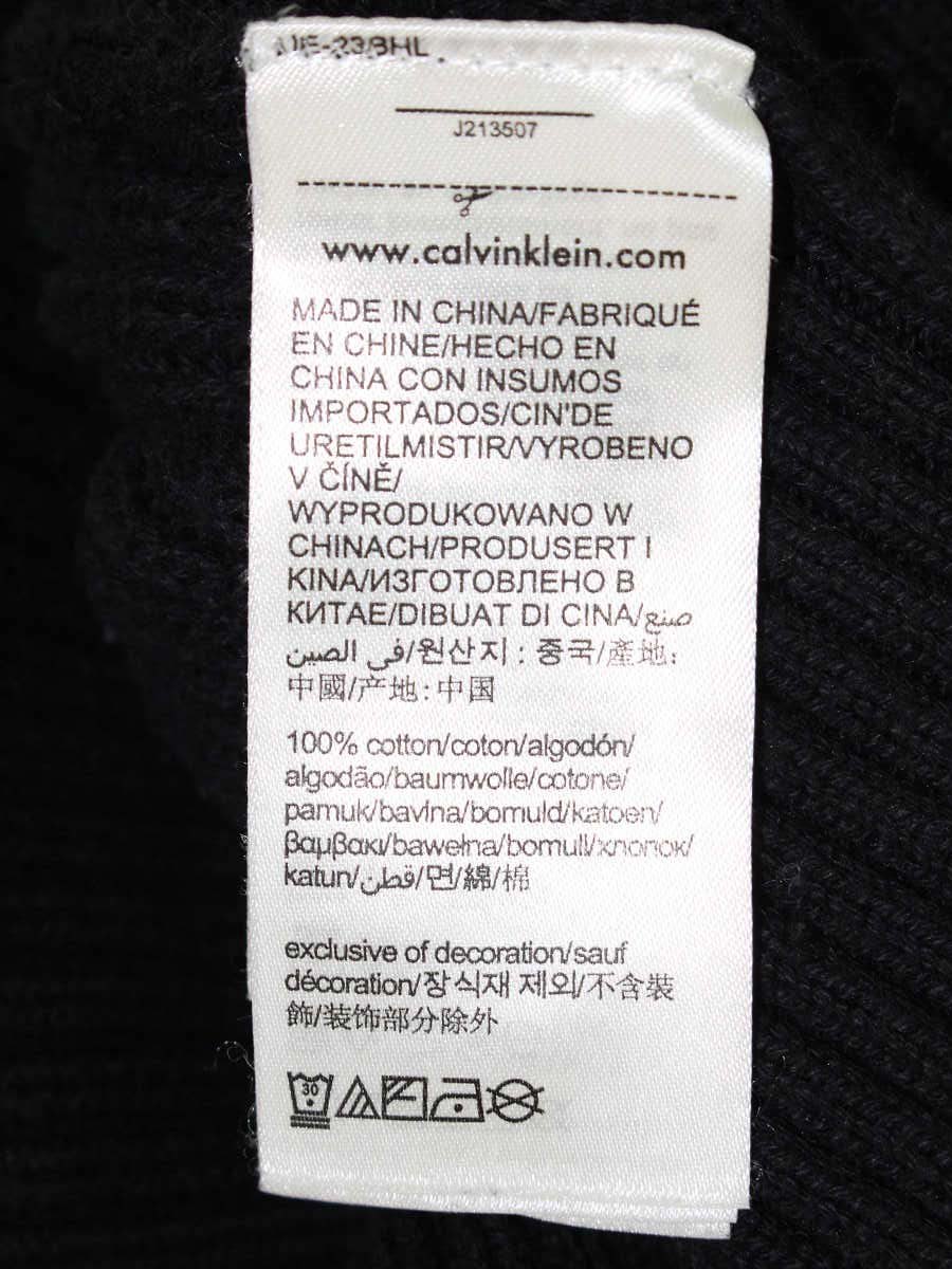 カルバンクラインジーンズ J213507 カーディガン M ブラック ケーブルニット IT0WES9YY7B4