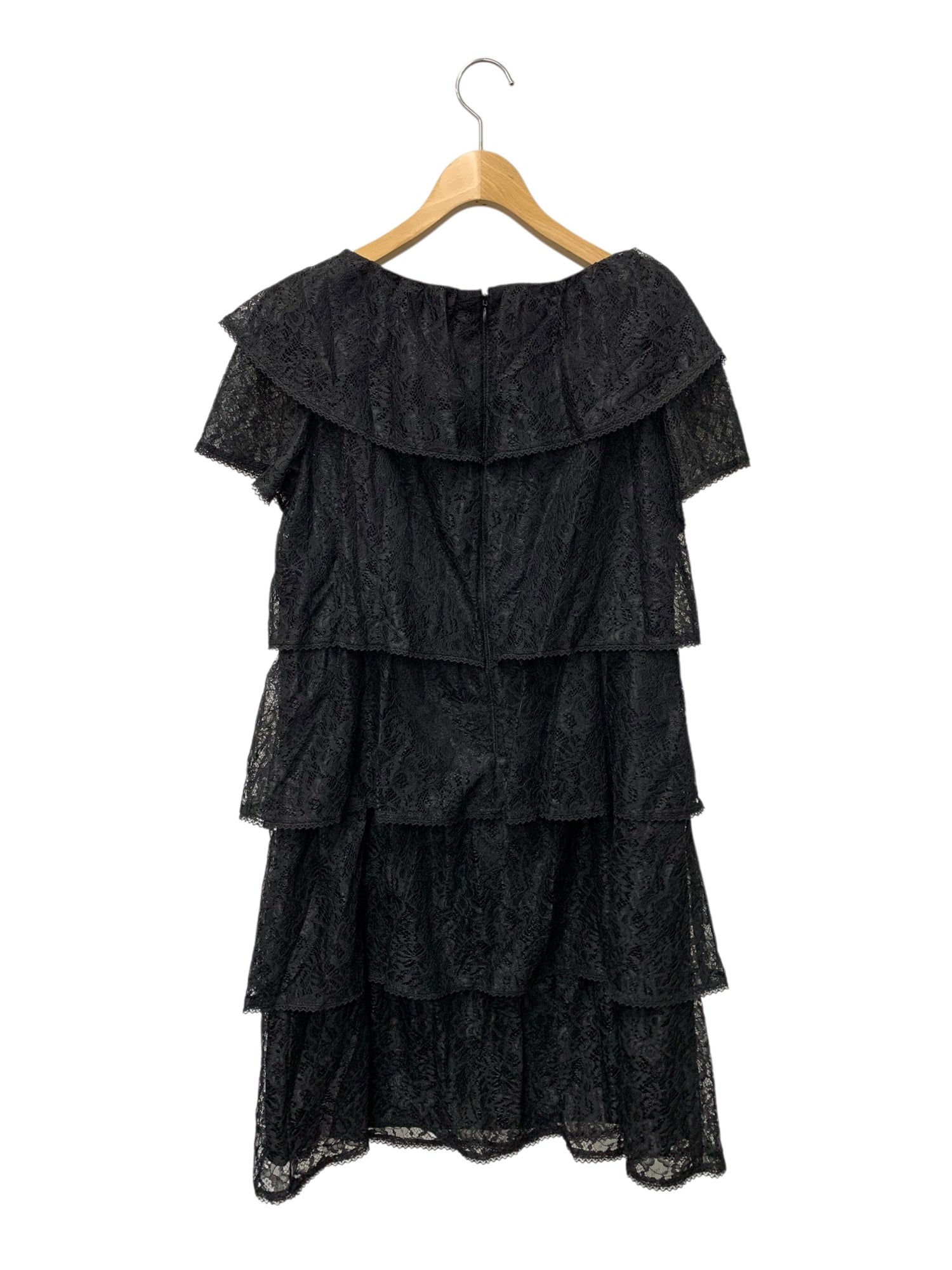 最終値下げ。エムズグレイシー　花柄ワンピース　ブラック エムズグレイシー 721308 ワンピース 40 ブラック レース 花 | 中古