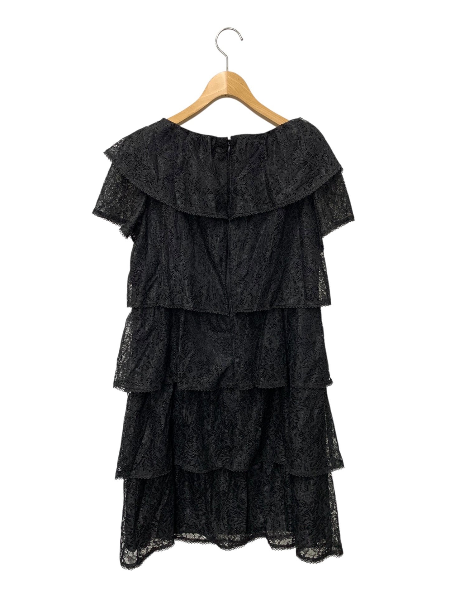 エムズグレイシー 721308 ワンピース 40 ブラック レース 花 ITLEXA1DNR8K