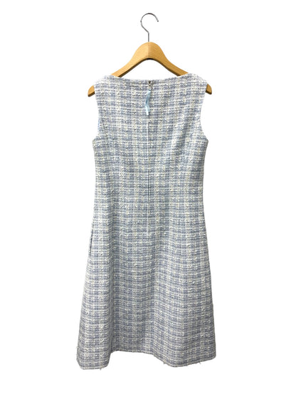 フォクシーブティック Dress Victoria 40543 ワンピース 38 ブルー ツイード IT7ZJ110NN20