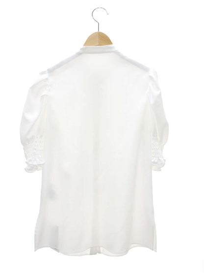 ルネ シャーリングハーフスリーブ ブラウス 6111220 36 ホワイト ITL2UZTANDAC