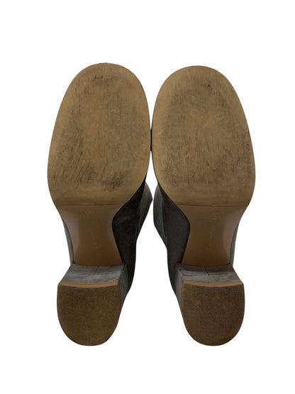 ジャンヴィトロッシ スエードロングブーツ 010680232 38 グレー ēcla掲載品 プルオンスタイル ブロックヒール IT78MZ78VFFR