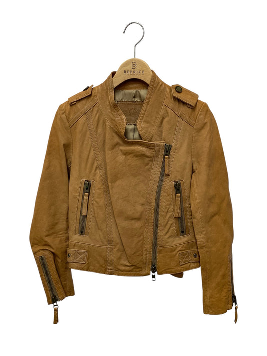 ダイアグラム 0418 0401 ライダースジャケット 36 ブラウン ラムレザー 羊革 IT7BFFU3GSA0 【SALE】