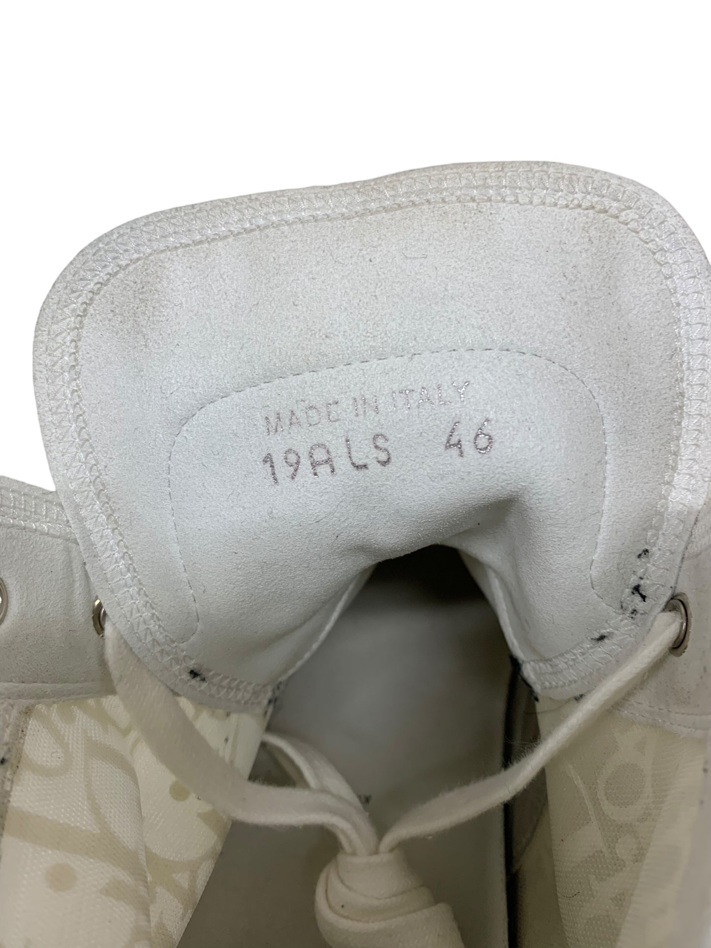 ディオール B23HT OBLIQUE TRANSEPARENCY 3SH118YNT スニーカー 46 ホワイト オブリーク ハイカット ITQKFZFRFK45 【SALE】