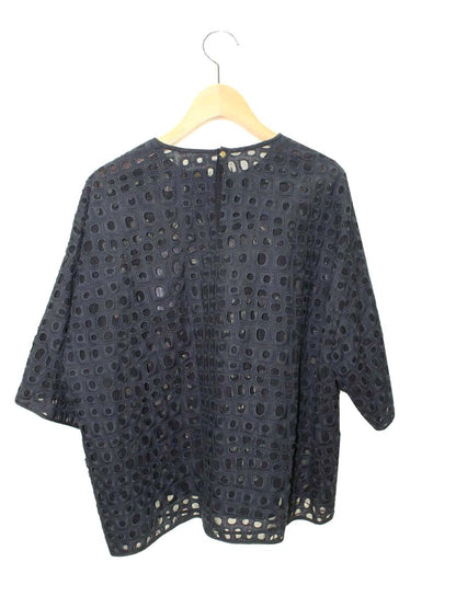 ドゥロワー 6599-299-2136 カットソー 38 ブラック カットワーク メッシュ IT00AUYB9QBO