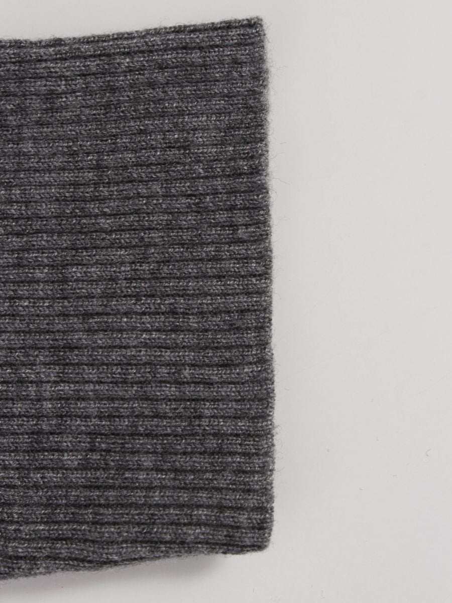 スーパービューティー ワンピース  40 グレー ニット フェイクパール ラインストーン ITQGIYG6WMX6