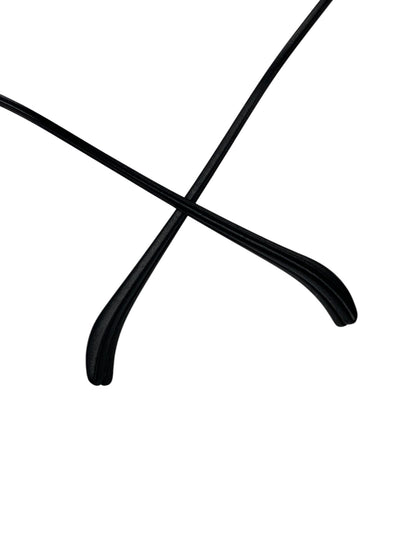 ユウイチトヤマ Ludwig U-148 メガネ ブラック チタンフレーム 台形リム ITDRBG4X9GNE