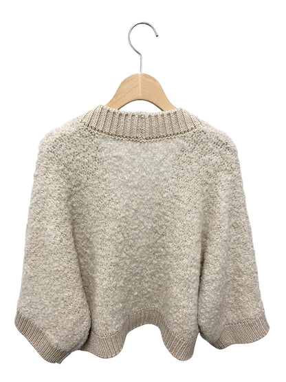 ペセリコ LT1213310 カーディガン 40 ベージュ アルパカ カシミヤ シルク ラメ ITU7IVNOGUBY