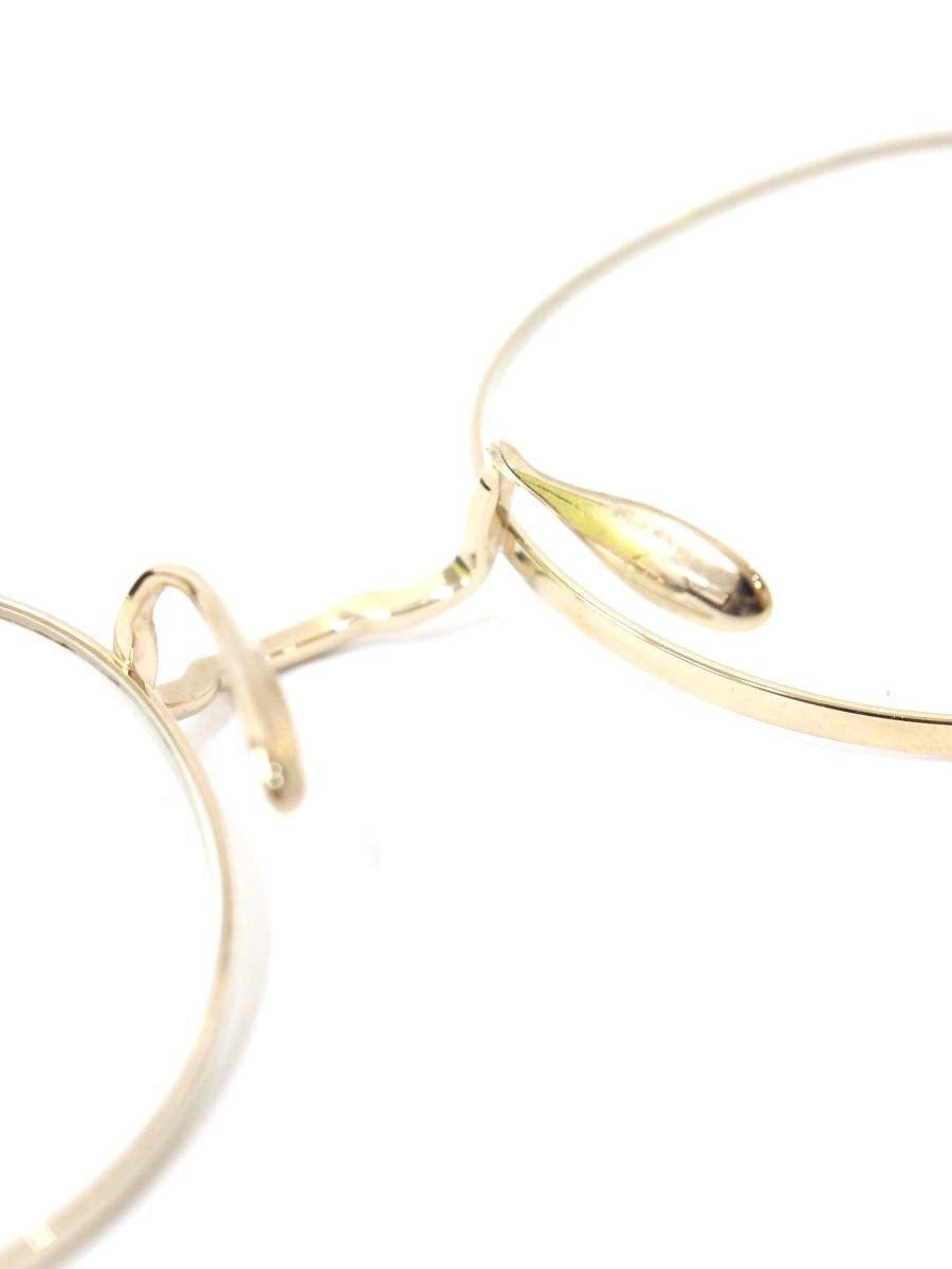 ayame（アヤメ） MANRAY メガネ ゴールド チタンフレーム フルリム ボストンシェイプ ITJX7R0ER85Y