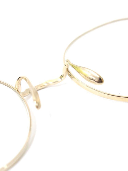 ayame（アヤメ） MANRAY メガネ ゴールド チタンフレーム フルリム ボストンシェイプ ITJX7R0ER85Y