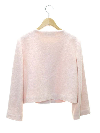 エムズグレイシー 624532 ジャケット 40 ピンク フラワーモチーフ ノーカラー ITM285OZGG02