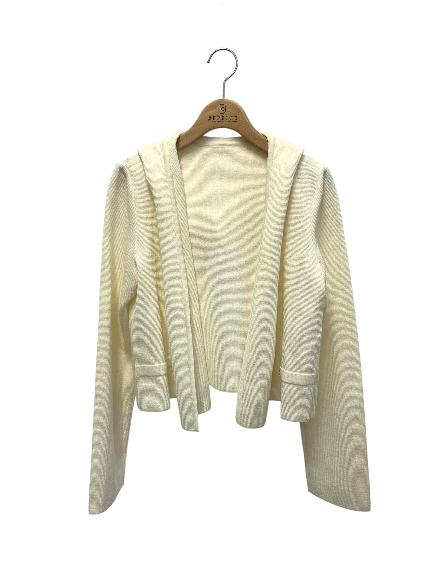 フォクシーブティック HOODIE LINE 39484 カーディガン ホワイト 麻 ITCMST8BIKV0