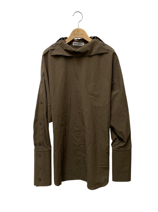 イッセイミヤケ ODD SHIRT 2 IM61FJ527 プルオーバーシャツ 2 ブラウン 26SS IT6G38R7CA7S