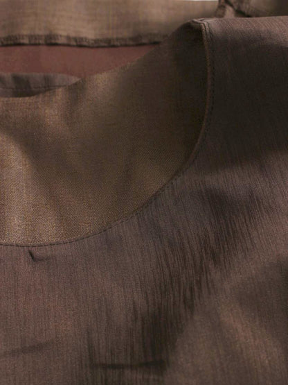 ルネ basic 5836080 ワンピース 34 ブラウン ウエストリボン デザインポケット IT32S1IC4F9U