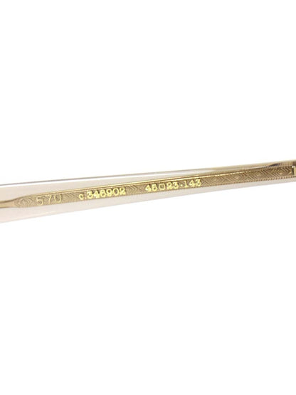 アイヴァン7285 570 メガネ 透明 ベージュ コンビフレーム フルリム ウェリントン IT7MR9BGTH4S