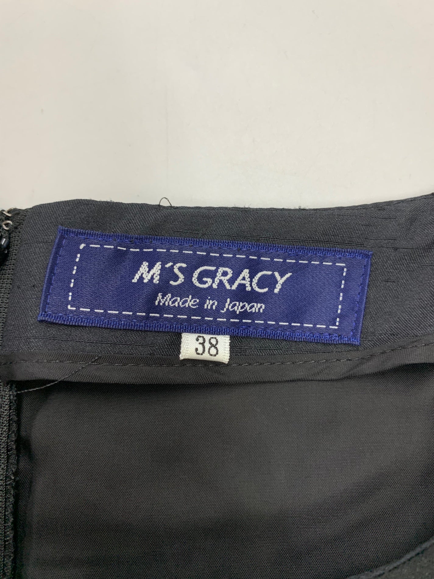 エムズグレイシー 211306 ワンピース 38 ブラック フラワーモチーフ シフォン ITVNSZGYIZUU