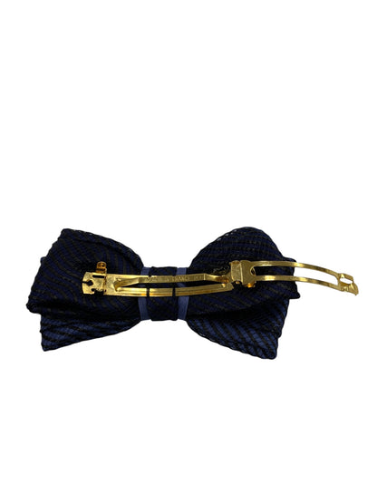 アッカ バレッタ ネイビー ヘアアクセサリー リボンモチーフ IT9QXYIX26U6