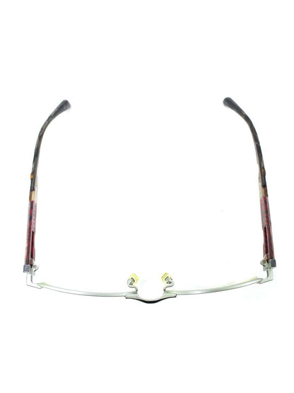 ザ291 R408-4 メガネ グレー/マルチカラー メタルフレーム ハーフリム スクエア ITWR39BM8SI8 【SALE】