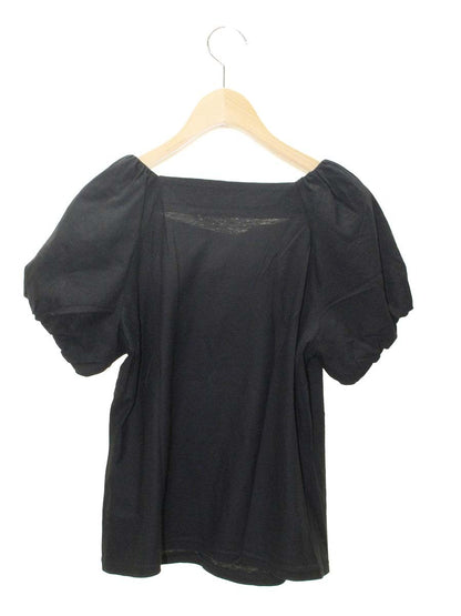 エムズグレイシー 915313 Tシャツ カットソー 40 ブラック パフスリーブ リボン ITE0Z16SFYU4