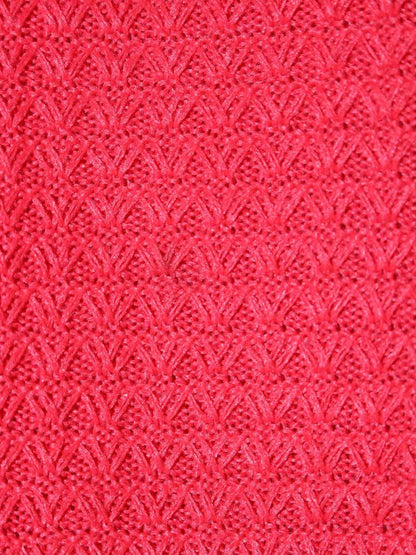 エムズグレイシー Mesh Cardigan 918345 カーディガン 38 レッド メッシュ IT6PSIHAHGX0