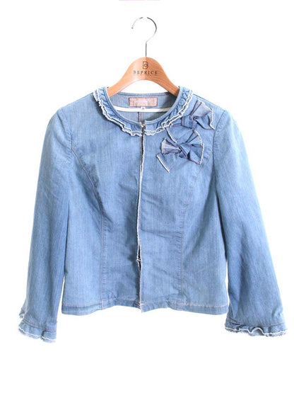 エムズグレイシー Denim Jacket 814317 ジャケット 38 ブルー ITLSVD5ZXDMU