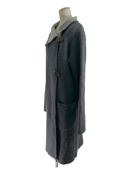 フォクシーブティック コート Knit Coat Trim Gray 