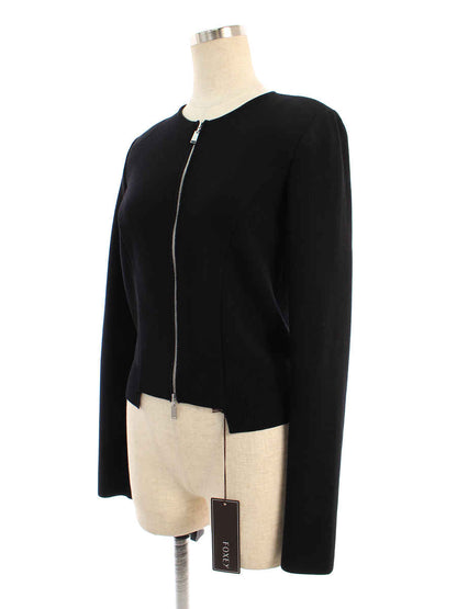 フォクシーニューヨーク collection ジャケット 40697 Knit Jacket Black Jade 