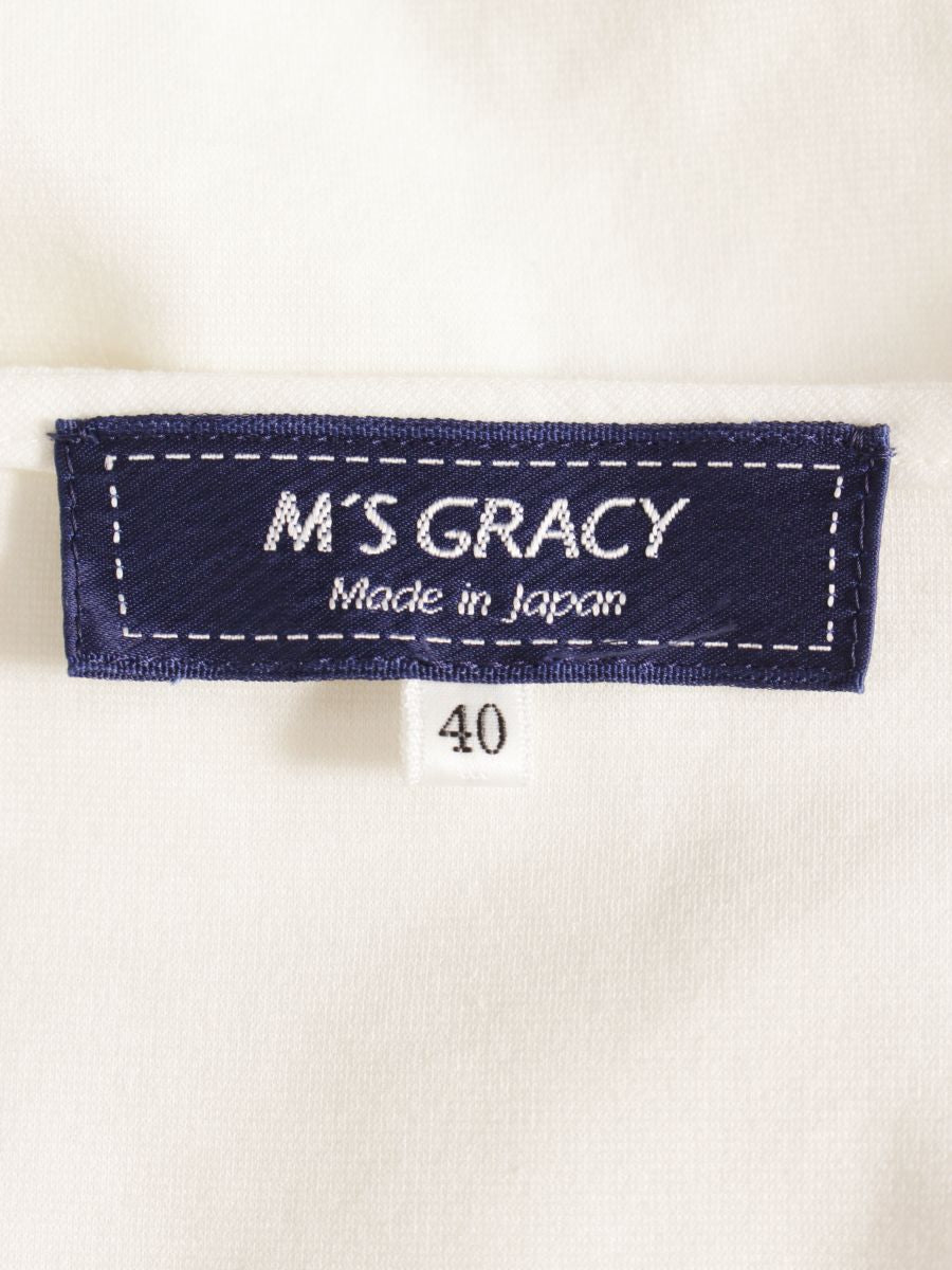 エムズグレイシー Tシャツ カットソー SpanglexBeads Ribbon
