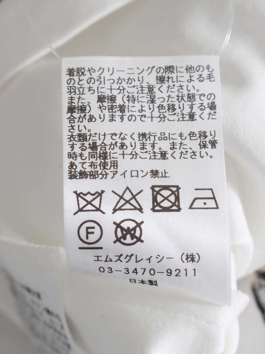 エムズグレイシー Tシャツ カットソー 女性モチーフ刺繍 ワン