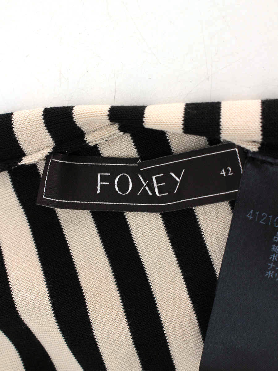 フォクシーブティック Tシャツ カットソー 41210 ボーダー ボーダー