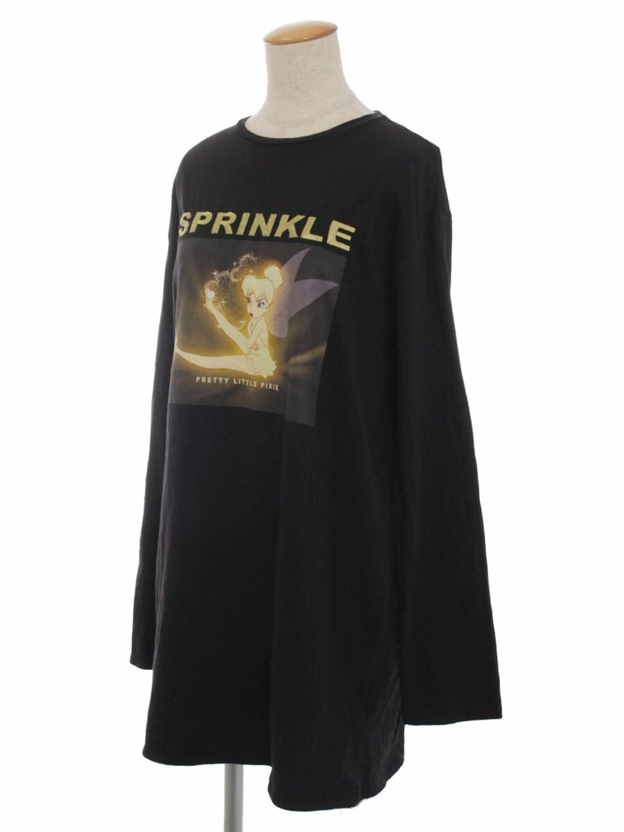 エイミーイストワール Tシャツ カットソー Tink SPARKLEロングTシャツ 前面プリント