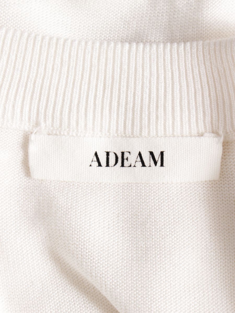 アディアム ニット セーター シルク混 半端袖 0