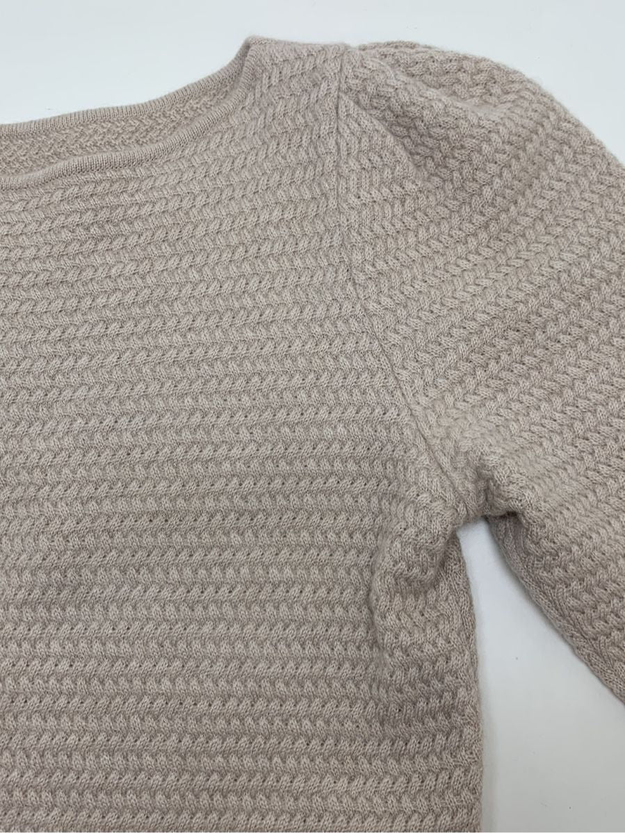 美品⭐️フォクシー カシミヤ ウール 半袖ケーブルニットセーター アイボリー
