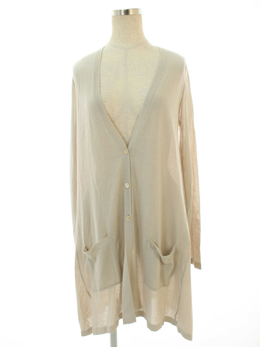 フォクシーブティック カーディガン 38701 LONG CARDIGAN LILY PETAL ワンポイント