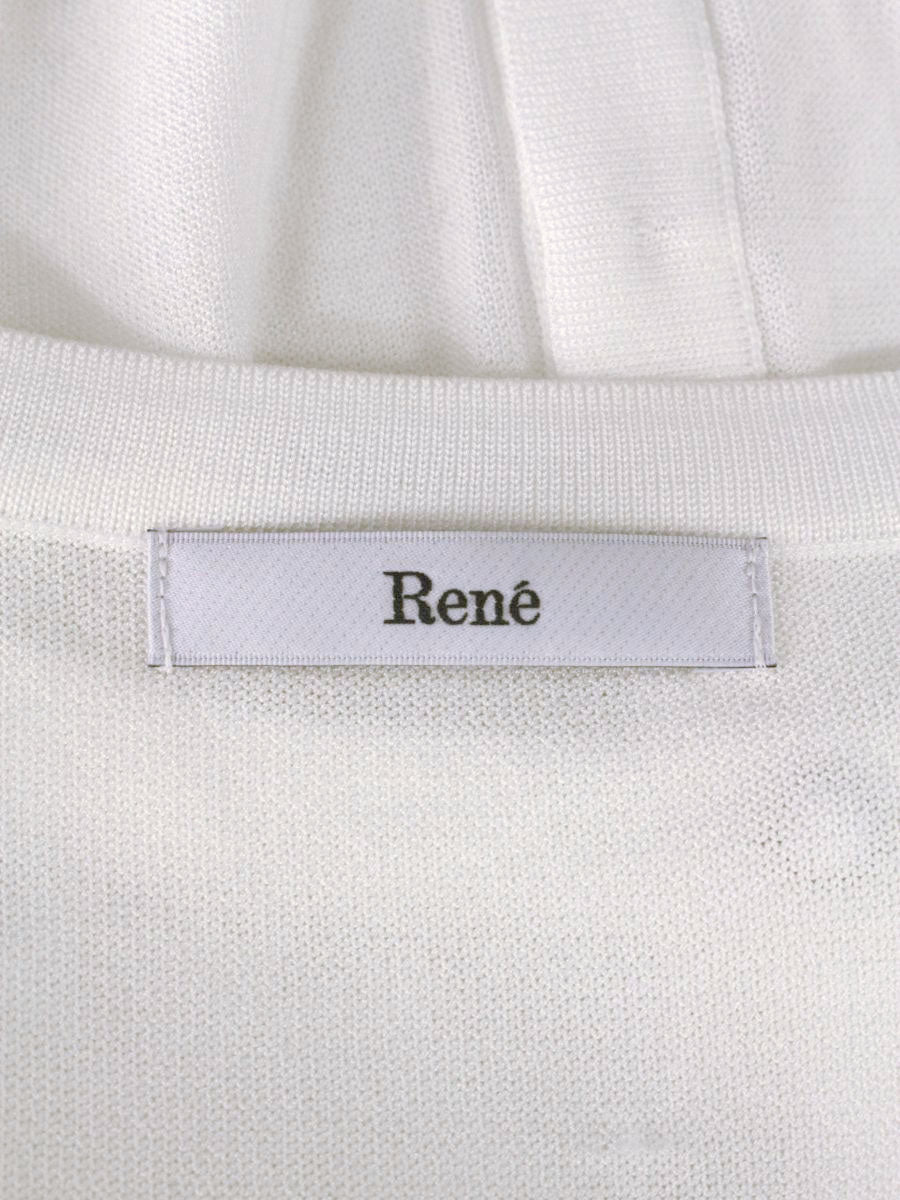 Rene（ルネ） フラワー刺繍カーディガン 6312400