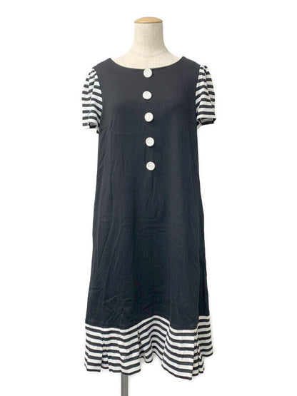 エムズグレイシー ワンピース 無地ｘボーダーカットソー ボーダー