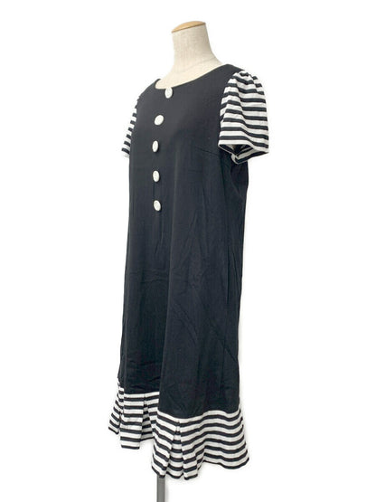 エムズグレイシー ワンピース 無地ｘボーダーカットソー ボーダー