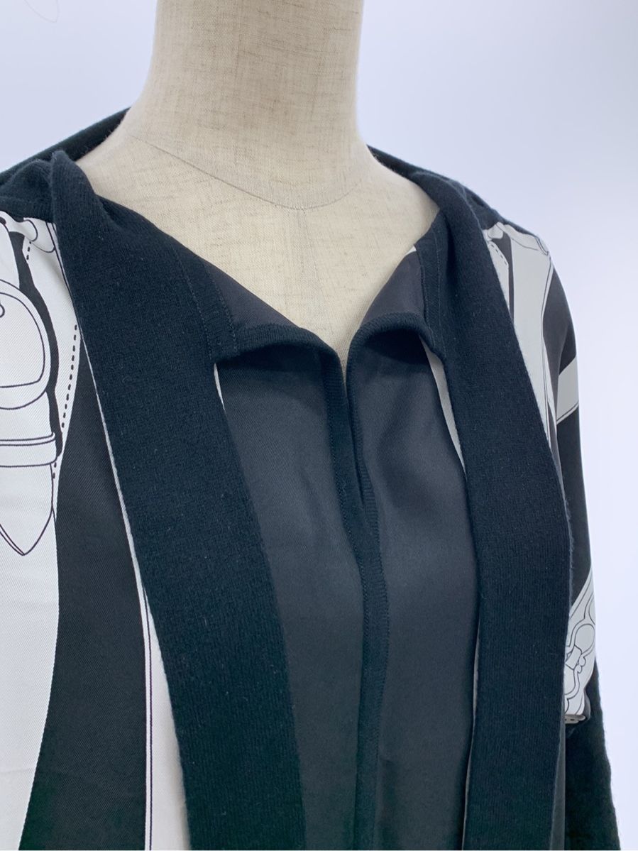 未使用タグ付き　HERMES 22SS モノトーン　サマーワンピース 新品タグ付き HERMES 22SS モノトーン サマーワンピース