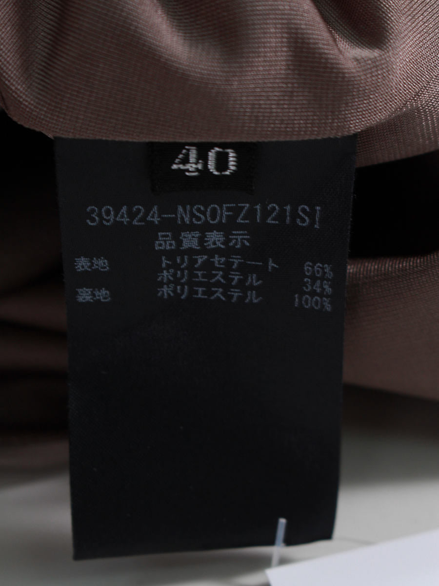 お値下げ　フォクシー ニューヨーク 半袖ワンピース ダークブラウン 40 フォクシーニューヨーク Dress 19270 ワンピース 40 ブラウン