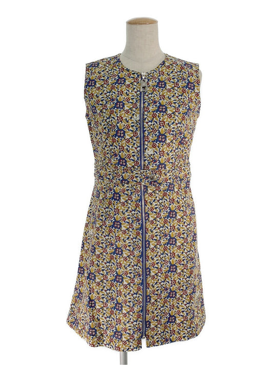 ルイヴィトン ワンピース ストレッチ フロントジップ 花柄