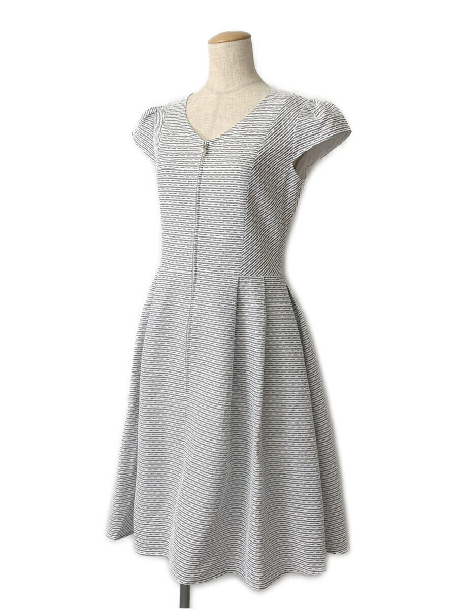 ルネ ワンピース フロントジップ タック Dress 総柄