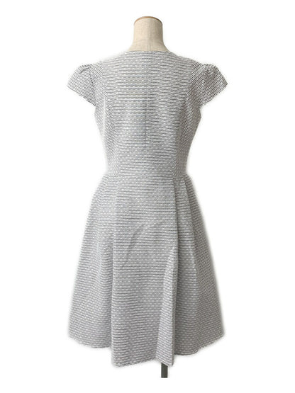 ルネ ワンピース フロントジップ タック Dress 総柄